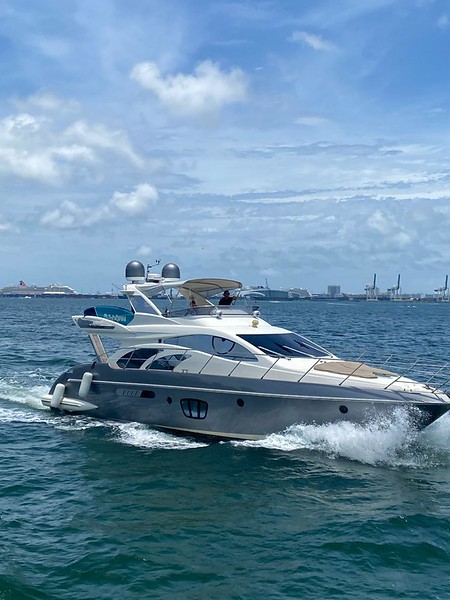 57 ft Azimut motor yacht for yacht charter at Miami beach Marina, South Beach, miami-yacht-rental, view 7