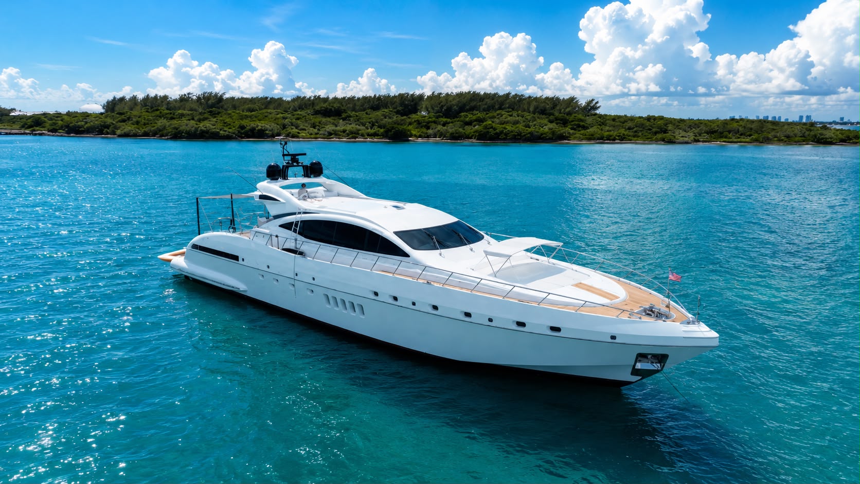 95 ft Mangusta miami beach for yacht charter at Miami Beach, South Beach, miami-yacht-rental, view 2
