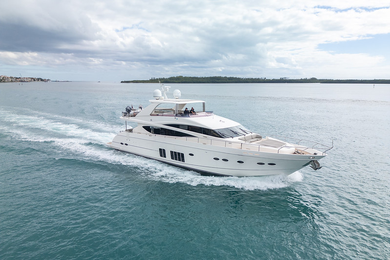 88 ft Princess motor yacht for yacht charter at Miami beach Marina, South Beach, miami-yacht-rental, view 7