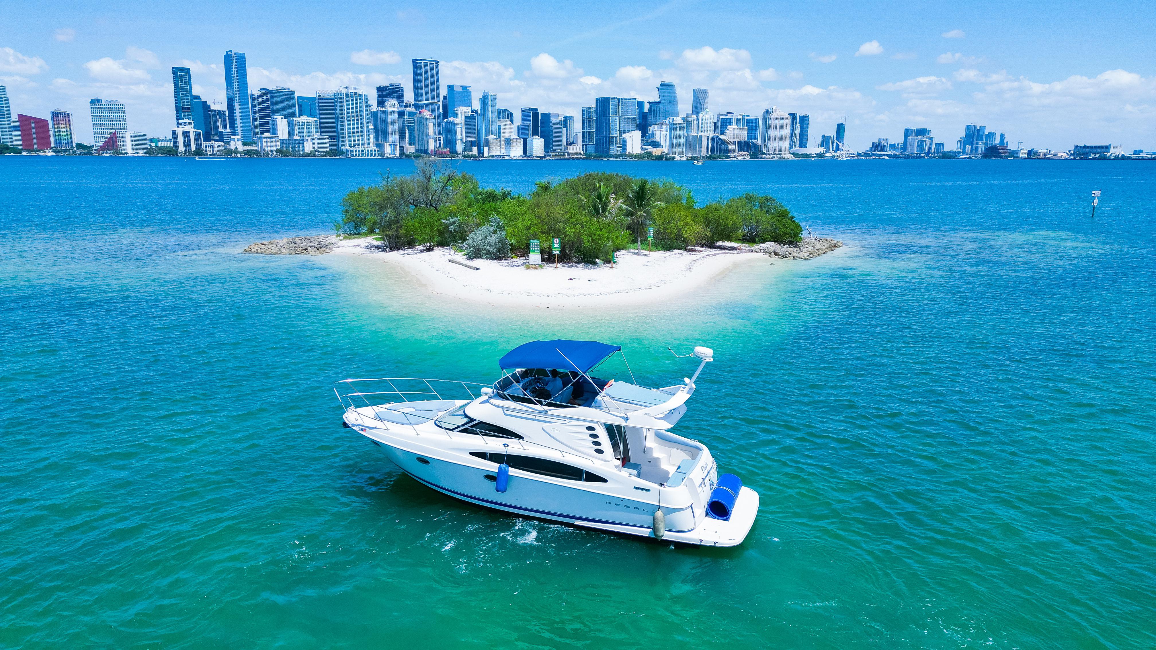 42 ft Regal motor yacht for yacht charter at Miami River, Little Havana, miami-yacht-rental, view 2